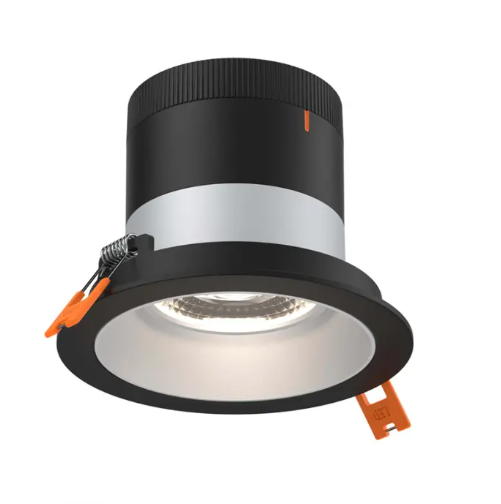 Dals Lighting RC03-CC-20-RGAZ-TBK Versa 3" LED Recessed Downlight - 8 | 10 | 12W - CCT Selectable - 1,000 Lumens - 20° Beam Angle - 120-347V - Alzak Reflector / Black Trim