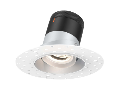 Dals Lighting RC03-CC-35-GMBAZ-TL 3 Inch Modular Downlight, 5CCT, 35 degree Beam Angle, Gimbal Black Reflector Alzak Finish, Trimless