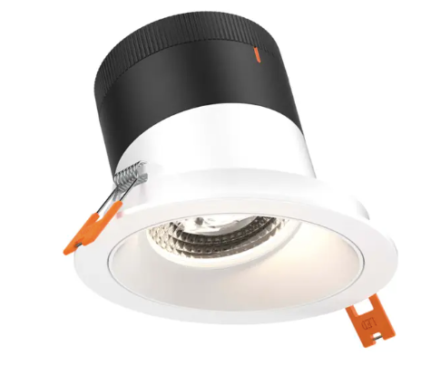 Dals Lighting RC03-CC-60-SLWH-TWH Versa 3" LED Sloped Recessed Downlight, Wattage 8W, 10W, 12W, Multi-Color Temperature, 1,000 Lumens, 60° Beam Angle, Voltage 120-347V, White Reflector / White Trim