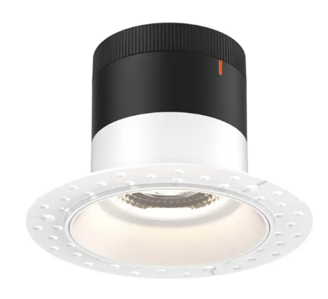 Dals Lighting RC04-CC-20-RGWH-TL Versa 4" LED Recessed Downlight, Selectable Wattage 16W, 20W, 24W, Multi-Color Temperature, 2,200 Lumens, 20° Beam Angle, Voltage 120-347V, White Reflector / Trimless