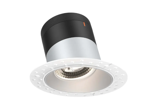 Dals Lighting RC04-CC-35-SLAZ-TL Versa 4" LED Sloped Recessed Downlight, Selectable Wattage, Multi-Color Temperature, Lumens 2200 lm, 35° Beam Angle, Voltage 120-347V, Alzak Reflector / Trimless