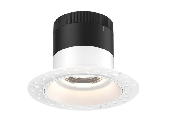 Dals Lighting RC06-CC-20-RGWH-TL Versa 6" LED Recessed Downlight, Selectable Wattage, Multi-Color Temperature, Lumens 3000 lm, 20° Beam Angle, Voltage 120-347V, White Reflector / Trimless