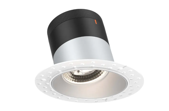 Dals Lighting RC06-CC-35-SLAZ-TL Versa 6" Sloped LED Recessed Downlight, Selectable Wattage, Multi-Color Temperature, Lumens 3,000 lm, 35° Beam Angle, Voltage 120-347V, Alzak Reflector / Trimless
