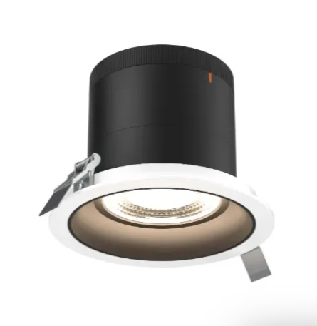 Dals Lighting RC06-CC-60-RGBK-TWH Versa 6" LED Recessed Downlight, Selectable Wattage, Multi-Color Temperature, Lumens 3,000 lm, 60° Beam Angle, Voltage 120-347V, Black Reflector / White Trim