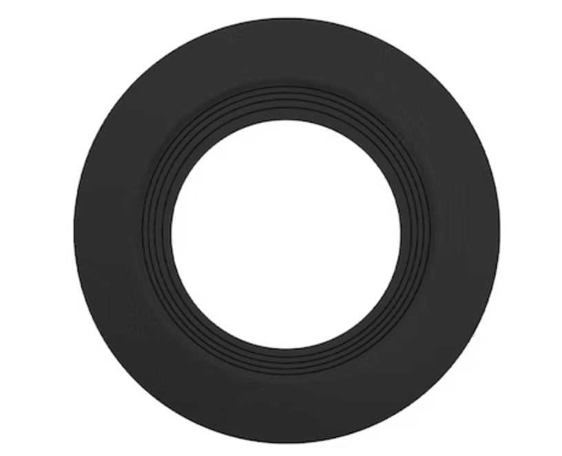 EnvisionLED RDL-TRIM-4-BLK-BFL 4" RDL: Black Trim Baffle Trim