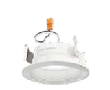 Westgate RDMF4-MCT5 Baffle Retrofit Metal Led Recessed Trim 5CCT , 10W , 750LM, 27K/30K/35K/40K/50K in White Finish