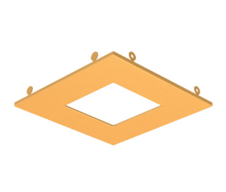 DALS Lighting REC-TRIM4SQ-GD 4″ Square Recessed Panel Trim