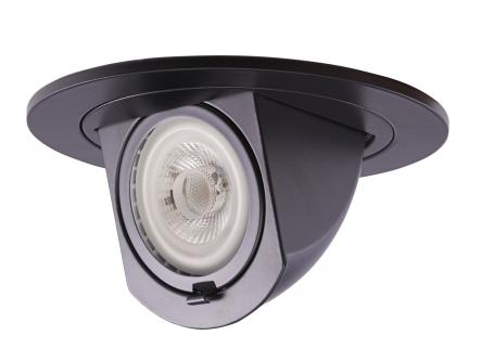 Elco Lighting RETNR97B 4" Adjustable Pull Down Trim, Replacement Metal Ring, All Black