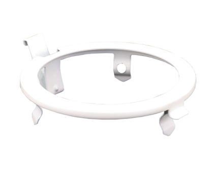 Elco Lighting RETNR97W 4" Adjustable Pull Down Trim, Replacement Metal Ring, All White