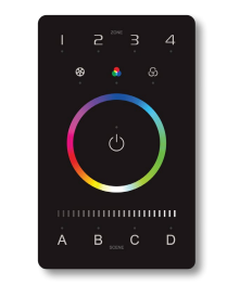 Core Lighting RGB-CT840 RGBW Bluetooth Touch Panel Wall Controller