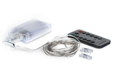 Feit Electric FY10-30/USB/RGB/SLV 10 ft. Cool White USB & Battery Color Changing Silver Wire Fairy String Light, Voltage 120V