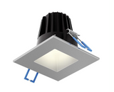 DALS Lighting RGR2SQ-CC-V-SN Square Regressed Recessed Light - Universal 120V-347V, 0-10V Dimming