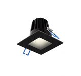 DALS Lighting RGR2SQ-CC-V-BK Square Regressed Recessed Light - Universal 120V-347V, 0-10V Dimming