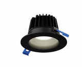 DALS Lighting RGR4-CC-V-BK RGR 4" Integrated LED Round Wafer Recessed Trim