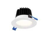 DALS Lighting RGR4-CC-V-WH RGR 4" Integrated LED Round Wafer Recessed Trim, White Finish