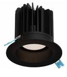 DALS Lighting RGR4HP-CC-BK 4 Inch High Power Regressed Recessed Round Smooth Baffle, CCT in Black Finish