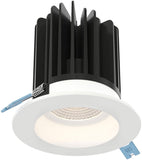 DALS Lighting RGR4HP-CC-WH 4 Inch High Power Regressed Recessed Round Smooth Baffle, CCT in White Finish