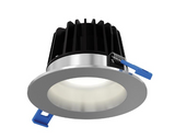 DALS Lighting RGR6-3K-SN 7" 20W 3000K LED Round Smooth Baffle Recessed Lighting in Satin Nickel Finish