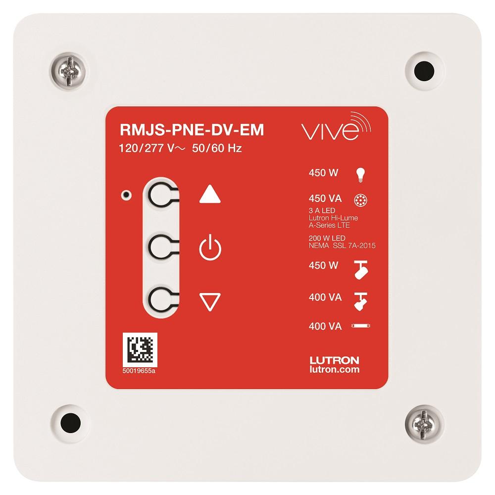 Lutron RMJS-PNE-DV-EM Emergency PowPak Dimming Module 120-277V Vive