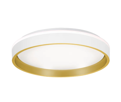 AFX Lighting RNAF16LAJD1WH Rana 16 Inch Wide LED Flush Mount Drum Ceiling Fixture, Watt 26W, Selectable 5CCT White Finish