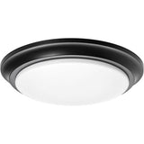 AFX Lighting BRNF14LAJD1BK Baron 1 Light 14 inch Black Flush Mount Ceiling Light