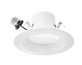 MaxLite RR410UCSW LED Residential Downlights 4" 10W 120-277V 2700K-3000K-3500K-4000K-5000K White Finish