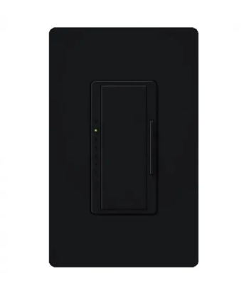 Lutron RRD-6ND-BL RadioRA 2 Maestro Neutral LED Dimmer - 600W Max - Black Finish