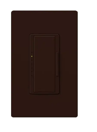 Lutron RRD-6ND-BR RadioRA 2 Maestro Neutral LED Dimmer - 600W Max - Brown Finish