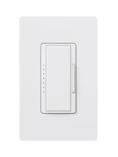 Lutron RRD-6ND-WH RadioRA 2 Maestro Neutral LED Dimmer - 600W Max - White Finish
