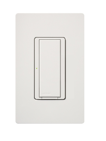 Lutron RRD-8S-DV-SW RadioRA 2 8A Switch - 120-277V - Snow Finish