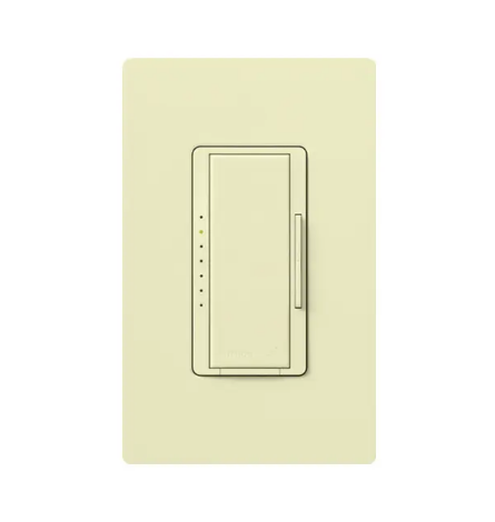 Lutron RRD-F6AN-DV-AL RadioRA 2 Maestro 3-Wire Fluorescent/LED Dimmer - 120/277V - Almond