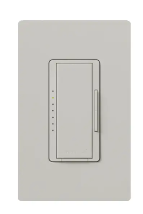 Lutron RRD-F6AN-DV-PD RadioRA 2 Maestro 3-Wire Fluorescent/LED Dimmer, Voltage 120/277V, Palladium
