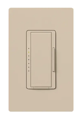 Lutron RRD-F6AN-DV-TP RadioRA 2 Maestro 3-Wire Fluorescent/LED Dimmer, Voltage 120/277V, Taupe