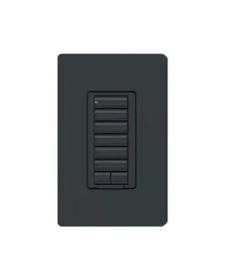 Lutron RRD-HN6BRL-BL RadioRA 2 seeTouch CL Hybrid Keypad - 6 Button w/ Raise-Lower - Black Finish