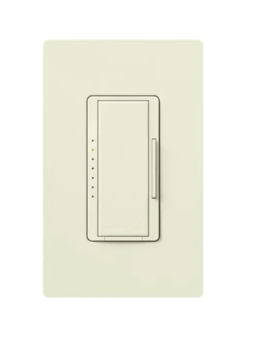 Lutron RRD-PRO-BI RadioRA 2 RF Maestro Pro LED+ Dimmer - Phase Selectable - Biscuit Finish