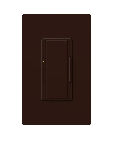 Lutron RRD-PRO-BR RadioRA 2 RF Maestro Pro LED+ Dimmer - Phase Selectable - Brown Finish