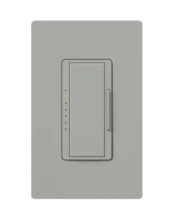 Lutron RRD-PRO-GR RadioRA 2 RF Maestro Pro LED+ Dimmer - Phase Selectable - Gray Finish