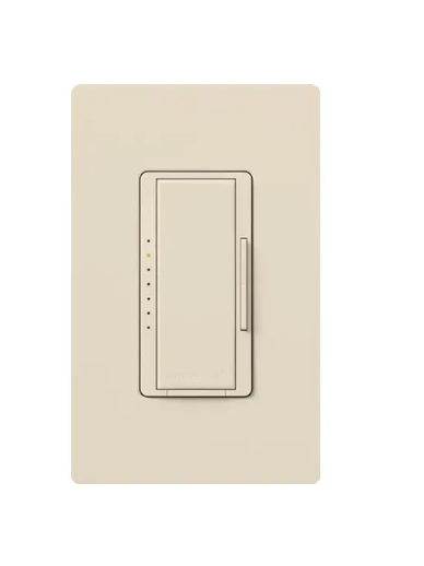 Lutron RRD-PRO-LA RadioRA 2 Maestro Neutral LED Dimmer - 600W Max - Light Almond Finish