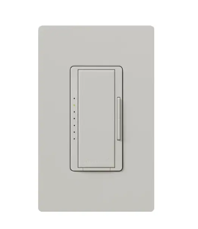 Lutron RRD-PRO-PD RadioRA 2 RF Maestro Pro LED+ Dimmer - Phase Selectable - Palladium Finish