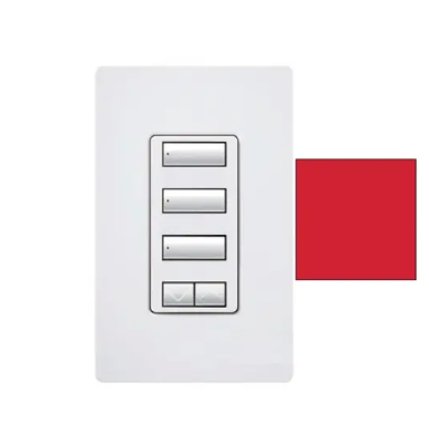 Lutron RRD-W3BSRL-HT RadioRA 2 seeTouch Wall-Mount Designer Keypad - 3 Button Spaced w/ Raise-Lower - Hot Finish