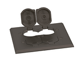 Lew Electric RRP-4-DBP-LR 4 Flip Lid Cover for the SWB-4 Box – Dark Bronze