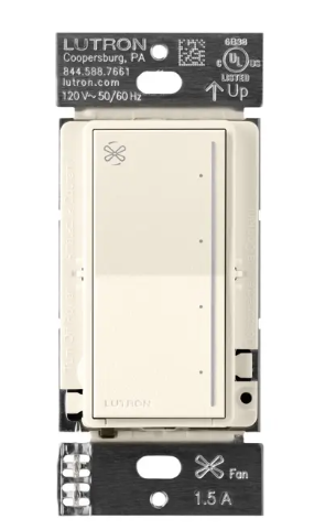 Lutron RRST-ANF-BI RadioRA 3 Sunnata Fan Control, Biscuit