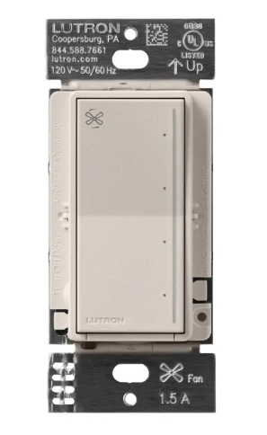 Lutron RRST-ANF-TP RadioRA 3 Sunnata Fan Control, Taupe Finish