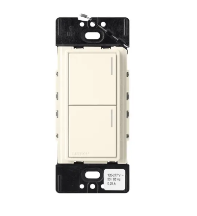 Lutron RRST-HN2B-BI RadioRA 3 Sunnata RF Hybrid Keypad - 2 Button - Biscuit