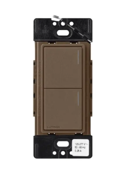 Lutron RRST-HN2B-EP RadioRA 3 Sunnata RF Hybrid Keypad - 2 Button - Espresso Finish