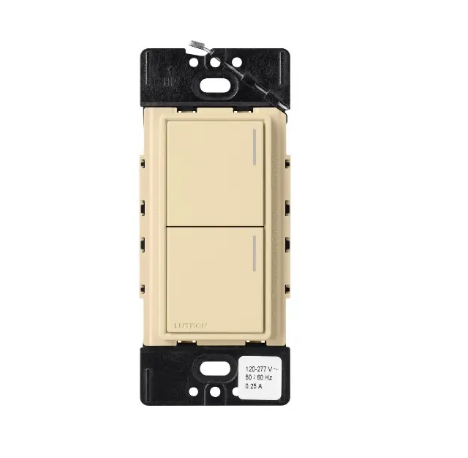 Lutron RRST-HN2B-IV RadioRA 3 Sunnata RF Hybrid Keypad - 2 Button - Ivory