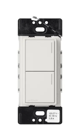 Lutron RRST-HN2B-LG RadioRA 3 Sunnata RF Hybrid Keypad, 2 Button, Lunar Gray