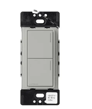 Lutron RRST-HN2B-PB RadioRA 3 Sunnata RF Hybrid Keypad, 2 Button, Pebble Finish