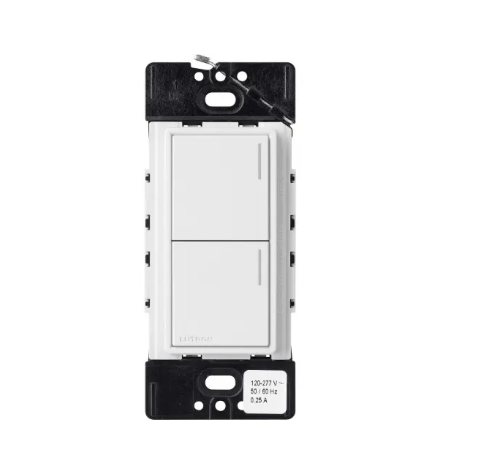 Lutron RRST-HN2B-WH RadioRA 3 Sunnata RF Hybrid Keypad - 2 Button - White