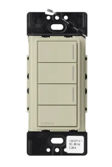 Lutron RRST-HN3RL-CY RadioRA 3 Sunnata RF Hybrid Keypad - 3 Button w/ Raise-Lower - Clay Finish